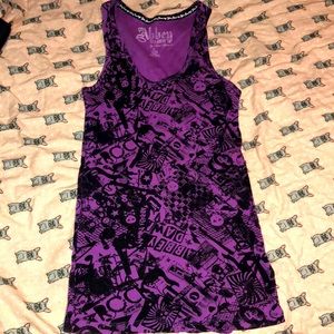 Rare abbey dawn purple guitar  tank top